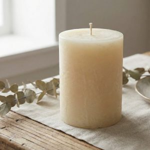 Classic Pillar Candle – Long-Lasting Warmth