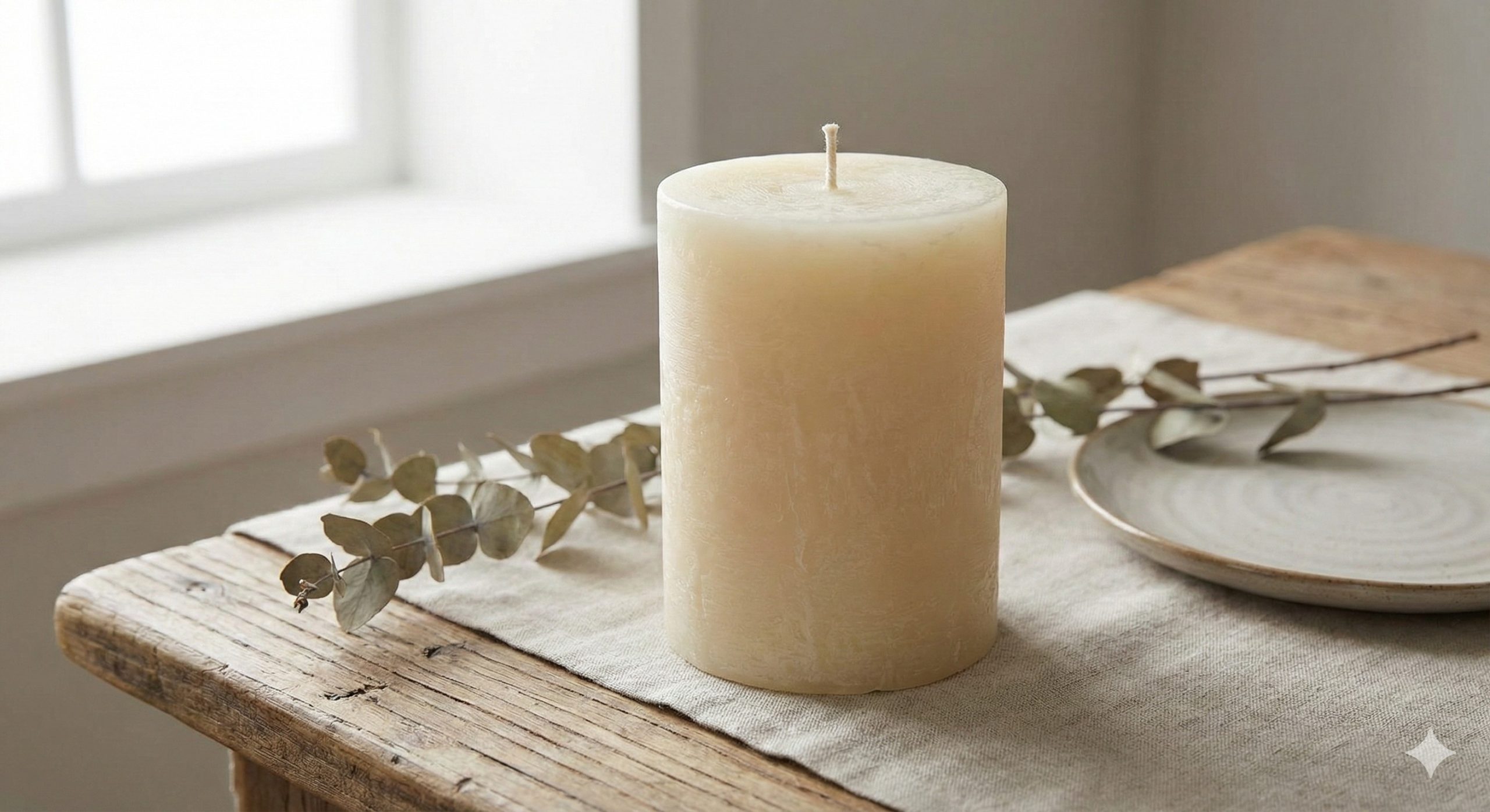 Classic Pillar Candle – Long-Lasting Warmth